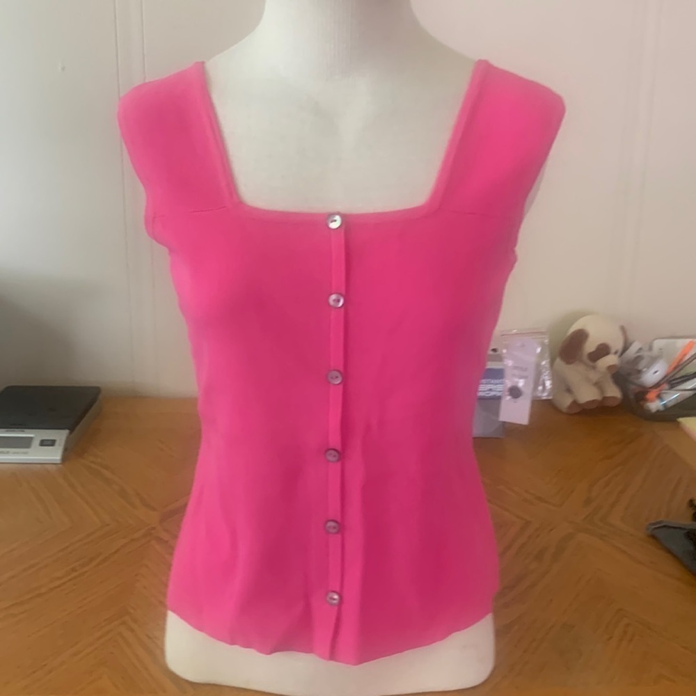 Professional style button down tank